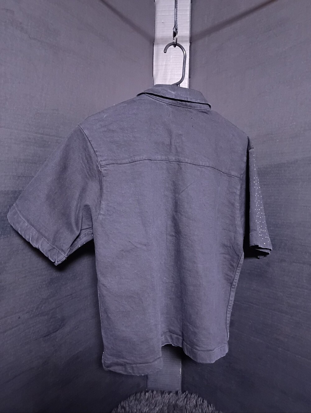 Reason Rhinestone Boxy Fit Button Up Short Sleeve - Picture 3 of 3